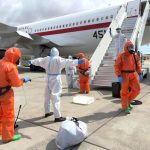 One evacuated passenger tests positive for hantavirus and another develops symptoms on flight home